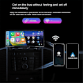 Pikkukuva 2 / 5: 2-in-1 langaton Carplay-sovitin RGB-valaistuksella, muuntaa saumattomasti langallisen Android Auton langattomaksi