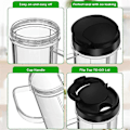 Miniatyrbillede 4 af 5: 22 Oz Høj Kop med Flip Top To-Go Låg Reservedel til 250W MB1001 Blendere Kop Krus med Håndtag