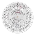 Miniatyrbild 1 av 5: E6B-R 6 tums diameter cirkulär flygdator, flygdatorräknare standard flygträning studentanvändning IFR VFR