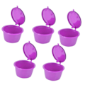 Pikkukuva 2 / 5: 5 kpl 50 ml kahvikapseli uudelleenkäytettävä kahvisuodatinkuppi lusikalla DOLCE GUSTO -kahvinkeittimelle, violetti