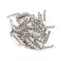 Miniatyrbild 4 av 5: 50 st Bar Pins Broschlås Baksida Säkerhetsspärr Rullande DIY Hantverk 32mm