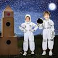 Miniatyrbild 3 av 5: Astronautdräkt för barn, NASA rymddräkt för pojkar flickor unisex, rymd utklädnad cosplay set M