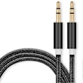 Miniatyrbilde 1 av 5: Lydadapterkabel Flokefri Bærbar Bred Kompatibel 3,5 mm Hodetelefonforlengelseskabel Lydadapterledning