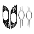 Miniatyrbillede 1 af 5: 2 STK. Front Tågelygte Grill Cover Trim 2118850922 Udskiftning til E320 E350 E550 2007?2009