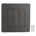 Miniatyrbild 1 av 5: 3-vägs Smart Kontrollpanel APP Timer Intelligent Strömbrytarpanel Återfjädringstyp AC100-240V Grå