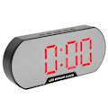 Miniatyrbild 2 av 5: Väckarklocka LED Digital Display Sminkspegel USB Batteriklocka för Barn Äldre Sovrum Kontor Hem Skola Röd