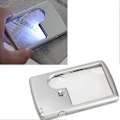 Pikkukuva 2 / 5: Luottokortin kokoinen 3X 6X LED-valolla varustettu suurennuslasi, taskukokoinen, QinHai