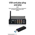 2.1 Kanals Effektforsterker for Hjemmebruk Digital Liten Effektforsterker Feber Bil Bluetooth Stereo EU Plugg