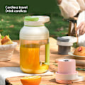 Miniatyrbild 4 av 5: Bärbar Juice Mixer Kopp Flaska Stor Kapacitet Uppladdningsbar Trådlös Utomhus Resa för Smoothie Grön