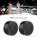 Miniatyrbillede 3 af 4: Sort 12V 500W Mini Bilhøjttaler Audio Tweeter 35mm 98dB Højttaler Automobilhøjttaler