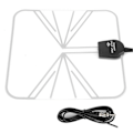 Miniatyrbillede 2 af 4: Auto HD Digital Antenne Analog Signal Modtager Mobil Antenne Klar Lydkvalitet UniversalFM