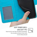 Miniatyrbild 4 av 5: För Samsung Galaxy A15 4G/5G Läderfodral Plånboksställ Telefonskal P20211224630 Style C