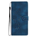 Miniatyrbillede 2 af 5: Blomster Læder Etui Til Motorola Moto G9 / G9 Play / E7 Plus Blue