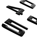 Pikkukuva 5 / 5: 3D Musta 420D Kirjain Takaluukun Merkki Emblem 4-sarjan F32, F33, F36, G22, G23, G26 malleihin
