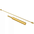 Miniatyrbillede 5 af 5: 11.8In Længde Dowsing Rod Kobber Praktisk Håndtag Dowsing Rods Værktøj - 2 stk. Divining Rods til Divining Vand Skattegenstande