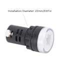 Miniatyrbillede 3 af 5: 10 stk. AD16?22DS LED Signallampe Hvid Høj Lysstyrke Indikator Udstyrstilbehør AC/DC24V