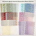 Miniatyrbilde 4 av 5: 90 ark scrapbook-papir og dekorativt nettingstoff assortert sett - 6 pakker blandet spesialpapir for scrapbooking, B
