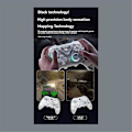 Miniatyrbillede 4 af 5: K10 Gaming Controller med Opladningsdock RGB Hall Effect Joystick Trigger til Switch/PC Hvid