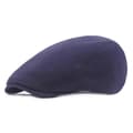 1 stk. Bomuldshatte Mænd Kvinder Hat Blød Casual Beret Solid Unisex Retro Hat Navy blue