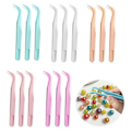 Miniatyrbilde 2 av 5: 15 stk. plastpinsett for barn, hobby-pinsett, egnet for DIY-produksjon av smykkeperler, dyrefôring, 5 farger