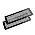 Miniatyrbillede 1 af 5: 2 stk. Magnetisk Gulvventilationsdæksel 4x10 tommer Luftventilationsskærmdæksel PVC til Væg Loft Gulv Fanger Affald