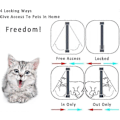 Miniatyrbild 4 av 4: Microchip Kattlucka Kattlucka Microchip Kattlucka Brun Djurdörr Med Skruvsatser För Katt Och Liten Hund Vit, medium