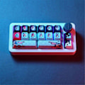 Miniatyrbild 2 av 5: SK16 RGB Numerisk Knappsats Bluetooth Trådlöst Tri-Mode Mekaniskt Tangentbord 16 Tangenter Hot Swap Huano Switch