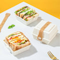 Miniatyrbillede 3 af 5: Hamburgerboks Multifunktionel Fødevaregodkendt Stor Kaliber Høj Kapacitet Lækagesikker Opbevaring Bærbar Burgeremballage Kage Takeout Boks Madbeholder Udendørs