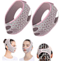 Miniatyrbild 1 av 5: Skönhetsmask för ansiktsformning under sömn, V-linjeformande masker, V-linje lyftmask Ansiktsbantningsrem, dubbelhakreducerare, Haklyftmask Ansiktslyftbälte 2Pcs