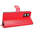 Miniatyrbillede 3 af 5: Til Oppo K12x 5G/ OnePlus Nord CE 4 Lite 5G Telefoncovers Stødsikkert Læder Flip Cover Red