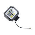 Miniatyrbilde 5 av 5: 3-tommers motorsykkel LED-frontlykter med blå blenderåpning 20W Vanntett Sterkt Lys Firkantet Tåkelys for Motorsykkel