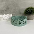 Miniatyrbilde 4 av 5: Ny Hul Hus Lysestake Silikonform Hus Lysdekorasjon Form DIY Betong Resin Lagemold