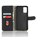 Miniatyrbillede 5 af 5: Til Tcl 403 Mobiltelefon Etui Stativ Tegnebog Stødsikker Tpu+pu Læder Telefon Cover Black