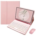 Pikkukuva 1 / 5: Mini 6 Mini6 8.5 tuuman söpö pyöreä Bluetooth 7 värin taustavalaistu näppäimistö irrotettava suojakotelo (pinkki)