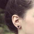 Pikkukuva 4 / 5: Tyylikkäät nappikorvakorut, seos, naiset, punk, yksinkertaiset, 1 pari
