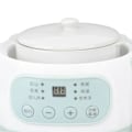 Miniatyrbilde 3 av 5: 200W 1L Slow Cooker med keramisk innergryte, tidsinnstilling, grønn, jevn oppvarming, elektrisk slow stew-koker for matlaging, EU-plugg 220V