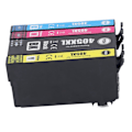 Miniatyrbilde 1 av 5: 4PK Blekkpatron Jevn Utskrift BK C M Y Blekkpatronsett for WorkForce Pro WF 3820DWF