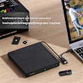 Miniatyrbillede 1 af 5: Ekstern CD/DVD-drev USB3.0/Type-C CD/DVD ROM +/-RW Adapter Optisk Disk Drev CD-afspiller til Laptop PC Desktop Computer