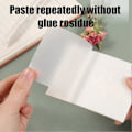 Miniatyrbilde 3 av 4: 6 pakker/300 stk. transparente selvklebende notatblokker, vanntette og flyttbare