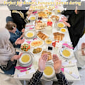 Pikkukuva 5 / 5: Kultaiset lautasliinarenkaat, 12 kpl, ontto kuu- ja tähtikuvio, metalliset lautasliinapidikkeet, Ramadan-lautasliinarenkaat, lautasliinapidikkeet