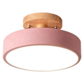 Miniatyrbillede 1 af 5: Pink Loftslamper Moderne LED Nordisk Træ Belysningsarmatur Indendørs Armatur Køkken Stue Soveværelse Badeværelse