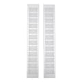 2 stk. Luftventilationsgitter Aluminiumlegering Rektangulær Ventilationsplade til Skab Skoskab Garderobe 80x500mm