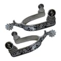 2x Hestesporer Anti-Rust Western Style Spore Til Konkurrenceudstyr Mænd Sølv Black Silver