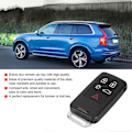 Miniatyrbillede 2 af 3: 5-knaps fjernbetjent bilnøgle fob passer til XC60 2010-2017 XC70 2008-2016 KR55WK49264