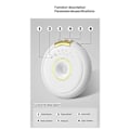 Miniatyrbild 3 av 5: Sound Box Benlednings Trådlös Bluetooth Högtalare Stereo Bas Under Kudde Vit Brus Förbättra Sömn Använd Vit