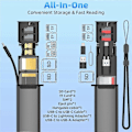 Miniatyrbild 4 av 5: 13 i 1 USB Typ C OTG Adapter Multifunktionell Datakabel SIM KIT TF-Kort Minnesläsare Förvaringsfodral Hållare