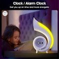 Miniatyrbild 2 av 5: Mini Conch Trådlös Atmosfärslampa Touch för att Justera Belysning RBG Skrivbordslampa Trådlös Bluetooth Högtalare Väckarklocka, B