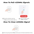 Miniatyrbilde 4 av 5: RF433 WiFi Smart Bryter Tuya 16A Lysbryter MiniHome Bryterrelé med Strømovervåking Smart Life APP Stemmestyring for Alexa, A