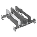 Miniatyrbillede 1 af 5: Laptop Stand Holder Justerbar Vertikal Desktop Notebook Dock Pladsbesparende 3 i 1 Computer Stand Sølv