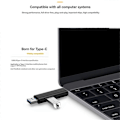 Pikkukuva 4 / 5: 3-in-1 kortinlukija OTG-toiminnolla, tukee USB 2.0 / Type C / USB -toimintoa Micro-USB muistikortti valkoinen